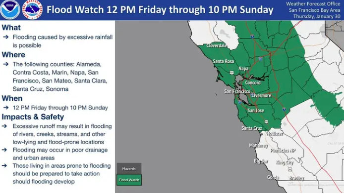 Flood Watch Issued as Heavy Rainstorm Approaches the 925 – Bay Area ...